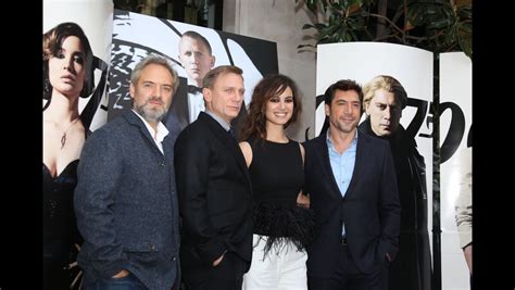 Photo Sam Mendes Daniel Craig Bérénice Marlohe et Javier Bardem