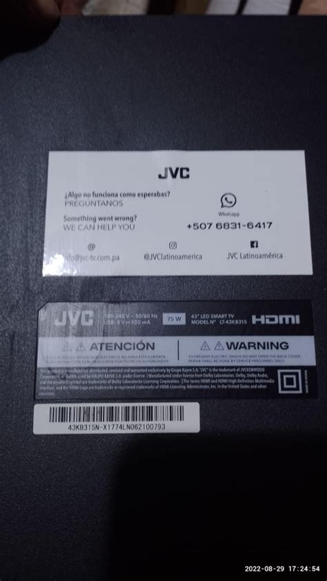 Tv Jvc No Enciende Standby En Rojo Solo Azul Y Se Bloquea