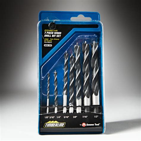 Timberline 7 Piece Brad Point Drill Bit Set The Woodsmith Store