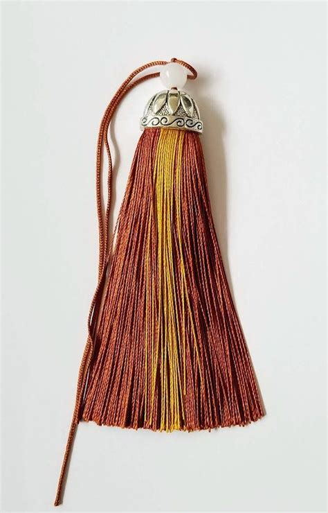 Brown Tassel Long Tassel Brown And Yellow Tassel Tassel With Cap