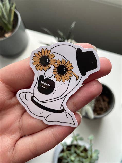 Sunflower Glasses Sticker Art The Clown Terrifier 2 Etsy