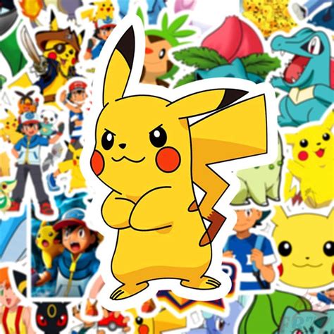 Pokemon Pikachu Naklejki 50 Sztuk Turek Kup Teraz Na Allegro Lokalnie