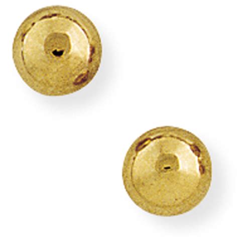 9ct Gold Classic Ball Stud Earrings 6mm TB Mitchell Stud TB