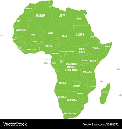 Map Of African Continent Royalty Free Vector Image 52 OFF