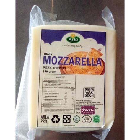 Jual Arla Block Mozzarella Pizza Topping Gr Shopee Indonesia