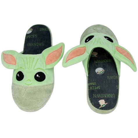 Baby Yoda Pantufa Chinelo De Quarto 3D Unissex Adulto Oficial Star Wars