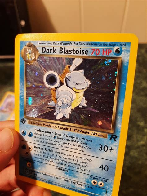 LP Pokemon Card 1st Edition Dark Blastoise Team Rocket 3 82 Holo Rare