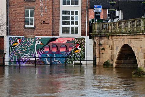 Shropshire River Levels Yet To Reach Their Peak After Storm Gerrit