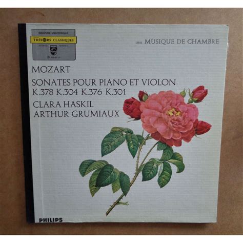 Mozart Sonates Pour Piano Et Violon K Clara