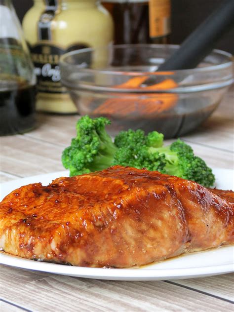 Bourbon Glazed Salmon Yummy Addiction