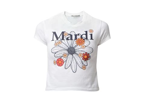 Sasom เสื้อผ้า Mardi Mercredi Cropped Tshirt Flowermardi Blossom