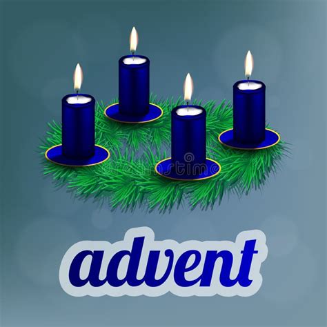 Advent Wreath Blue Stock Illustrations – 569 Advent Wreath Blue Stock ...