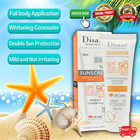 Sunscreen Cream SPF 90 PA ORIGINAL Moisturizing Skin Protect Sunblock