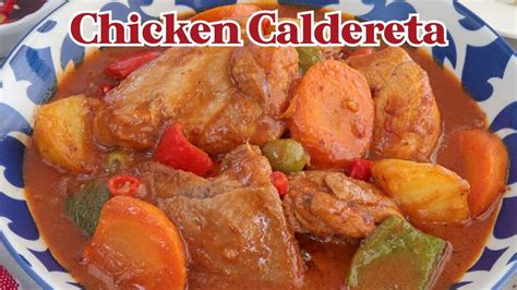 Chicken Caldereta Kalderetang Manok Youtube