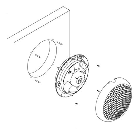 Extractor Ventilador Para Muro Y Vidrio Hcm Soler Palau En