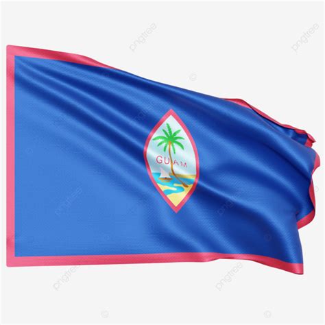 Guam Flag Waving Guam Flag With Pole Guam Flag Waving Transparent