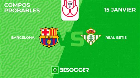 Compos Probables FC Barcelone Real Betis Coupe Du Roi