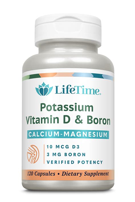 Calcium Magnesium Potassium Vitamin D And Boron Support Bone And Muscle