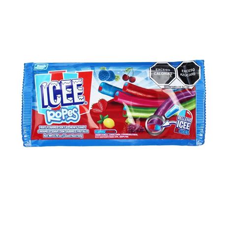 Caramelo suave Icee ropes sabores frutales 50 g | Walmart