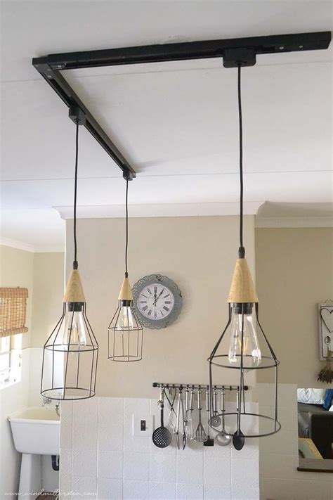 How to DIY a Caged Pendant Track Light - Windmill & Protea