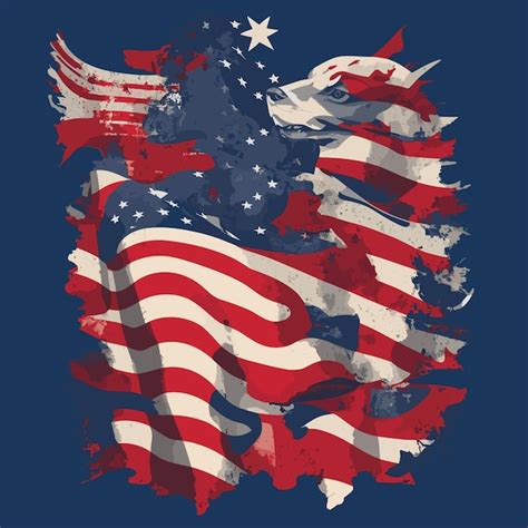 Premium Vector American Independence Day Vector Design