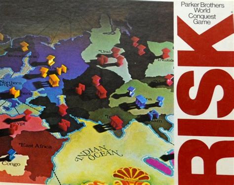 Vintage Parker Brothers Risk World Conquest Board Game 1975 1980