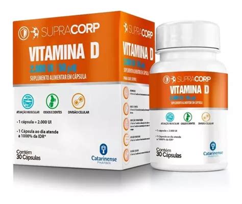 Supracorp Vitamina D 2000 UI 30 cápsulas sin sabor MercadoLibre