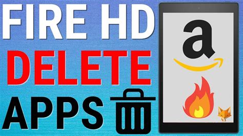 How To Uninstall Apps On Amazon Fire HD Tablets YouTube