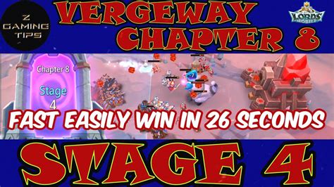 Vergeway Chapter Stage Fast Easily Win In Seconds Lords