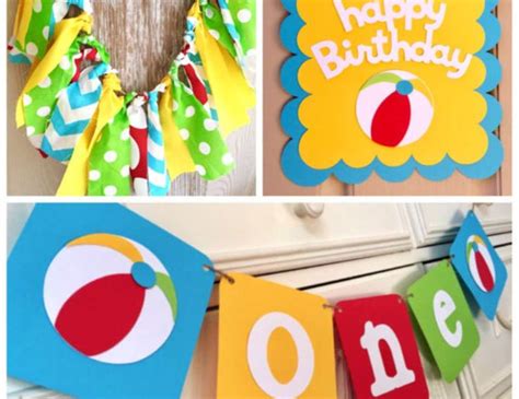 Beach Ball Pool Party Beach Theme Birthday Colorful Birthday Party