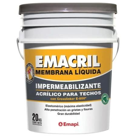 Membrana líquida blanca x 20kg Emacril EMAPI