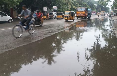 Watch Heavy Rain Lash Chennai Leaving Many Parts Of The City