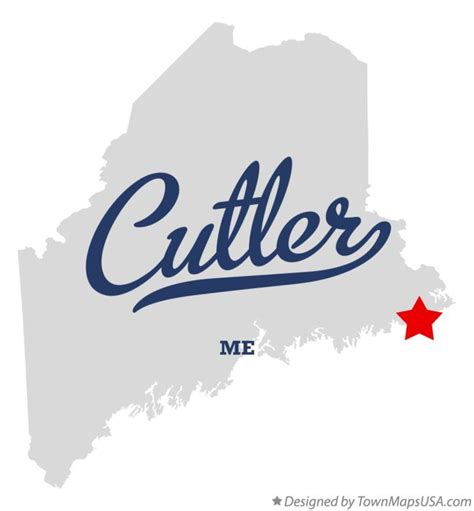 Map of Cutler, ME, Maine