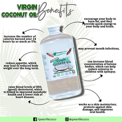 Greenlife Organic Virgin Coconut Oil Oz Vco Cold Pressed Food