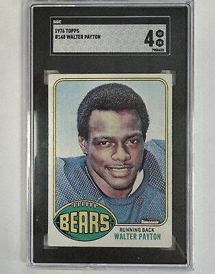 1976 Topps 148 Walter Payton RC SGC 4 EBay