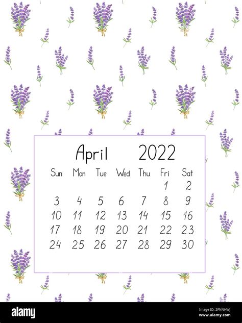 Calendario Abril Para Imprimir