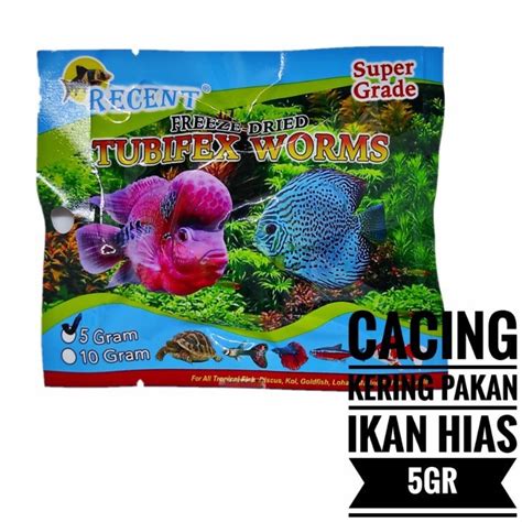 Jual Cacing Kering Makanan Ikan Cupang Kyoro Gram Pakan Ikan Hias