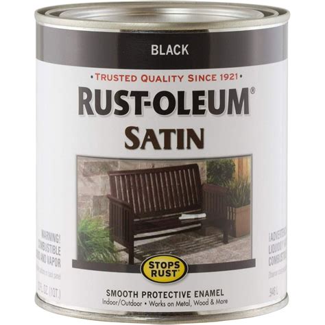 Rust-Oleum 7777502 Protective Enamel Paint Stops Rust, 32-Ounce, Black ...