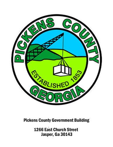 Pickens Board Of Commissioners Work Session On May 18 2023 04 30 PM