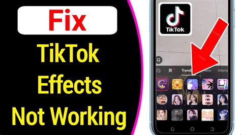 Fix Tiktok Effects Not Working Tiktok Filters Not Showing Youtube