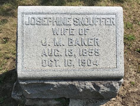 Josephine Snouffer Baker 1859 1904 Mémorial Find a Grave