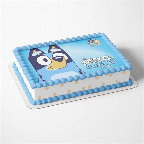 Bluey Birthday Cake Topper - Personalized & Printable