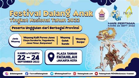 Live Festival Dalang Anak Tingkat Nasional Tahun 2022 Hari Pertama