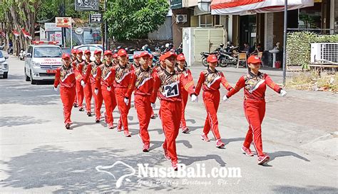 NUSABALI Puluhan SMP Di Buleleng Meriahkan Lomba Gerak Jalan