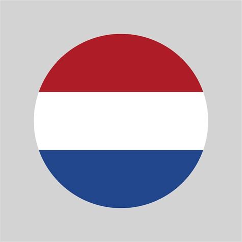 Premium Vector Made In Netherlands Round With Dutch National Flag