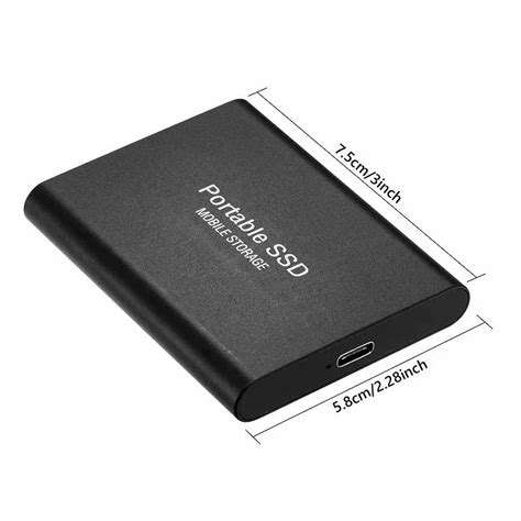 Внешний жесткий диск 1 ТБ портативный SSD 2 ТБ внешний твердотельный ...
