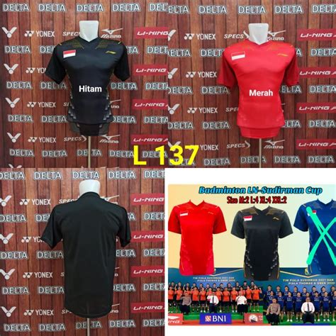 Jual Li Ning Sudirman Cup 137 Baju Kaos Kostum Pakaian Olahraga