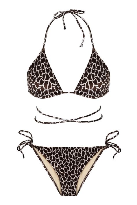 Aquella Kadife Dokulu Desenli Üçgen Bikini Takım Fiyatı Yorumları Trendyol