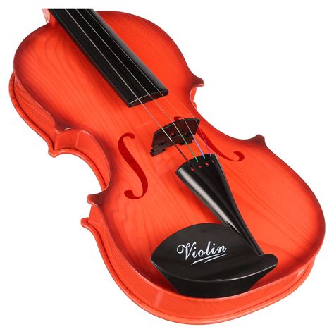 Toy Violin With 4 Adjustable Strings And Bow Realistic Looking