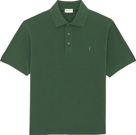 Saint Laurent Cassandre Cotton Pique Polo Shirt Shopstyle